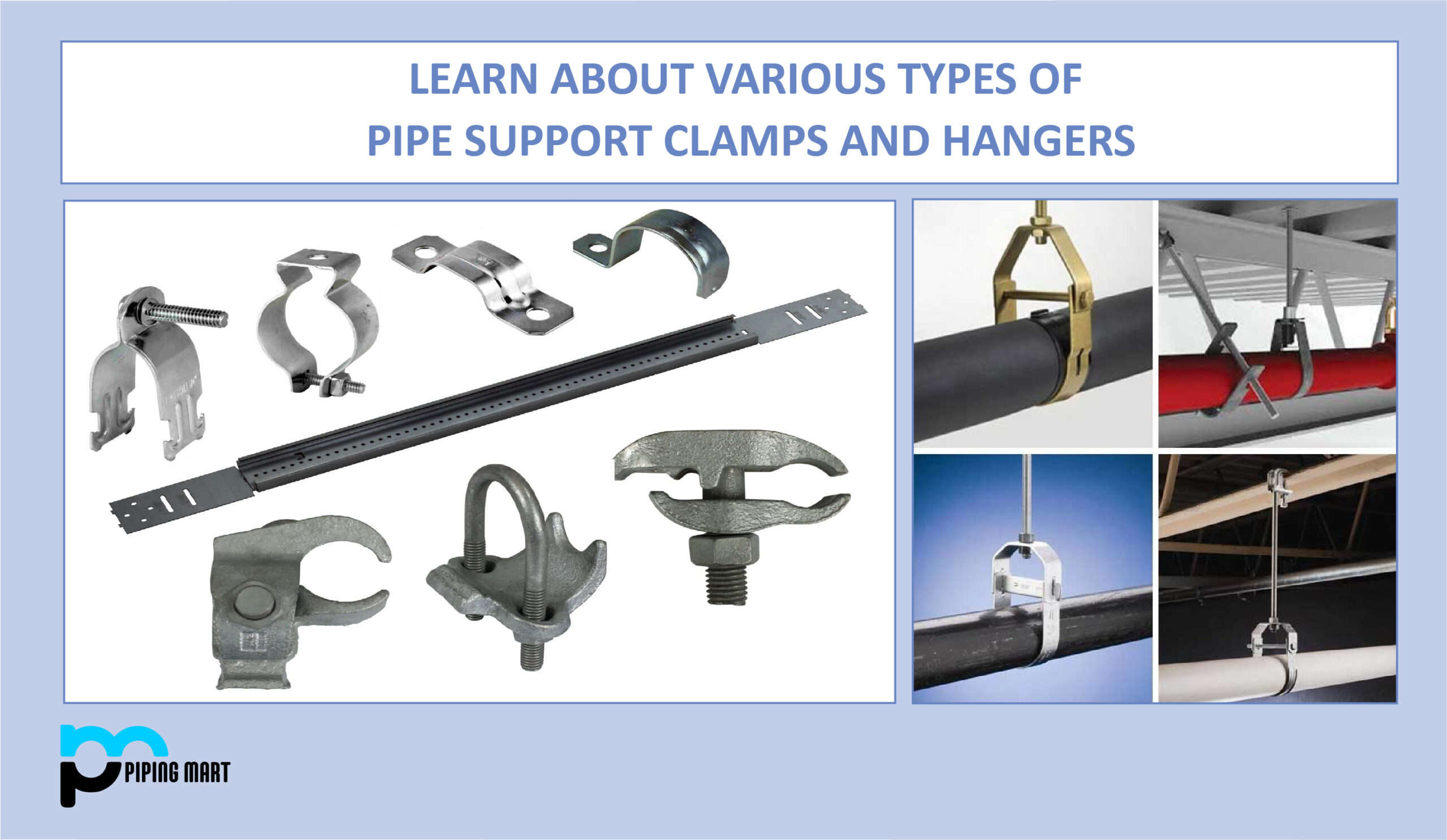 Learn About Various Types Of Pipe Support Clamps And Hangers