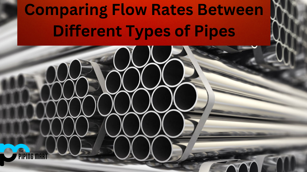 Comparing Flow Rates Between Different Types of Pipes