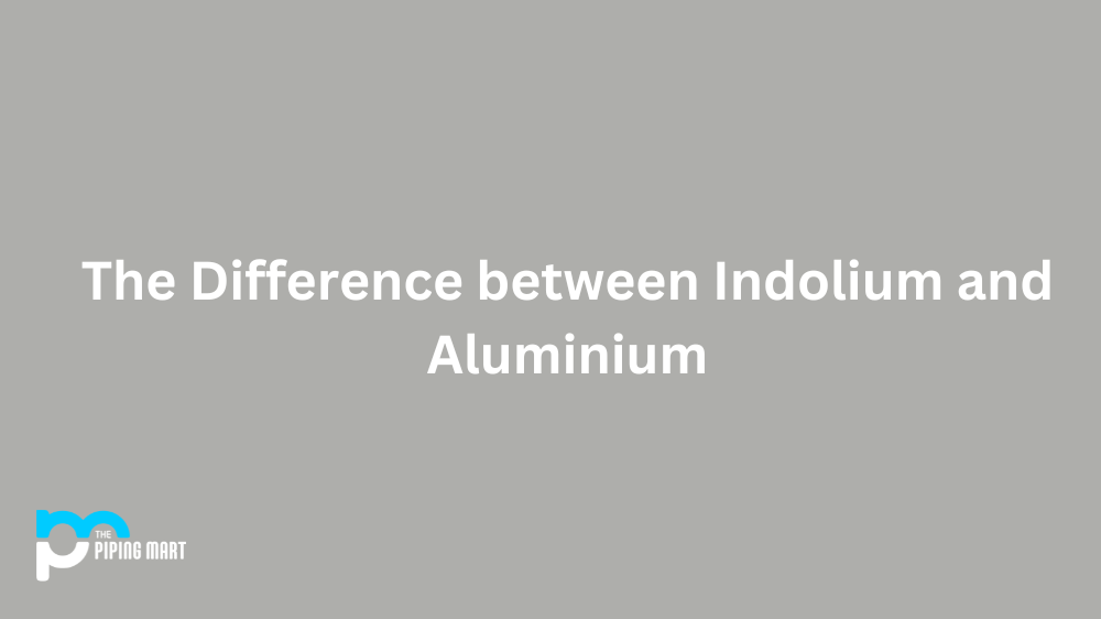 The Difference between Indolium and Aluminium