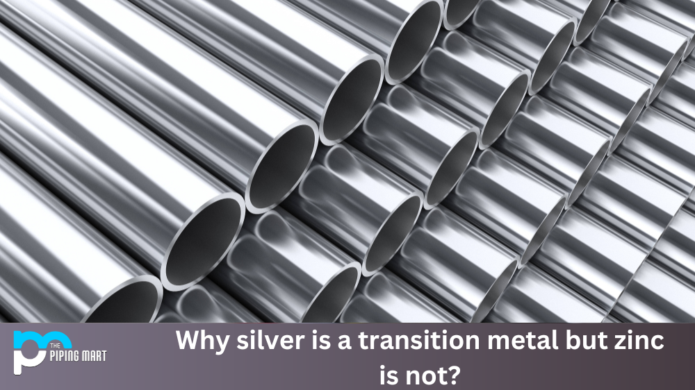 Why silver is a transition metal, but zinc is not?