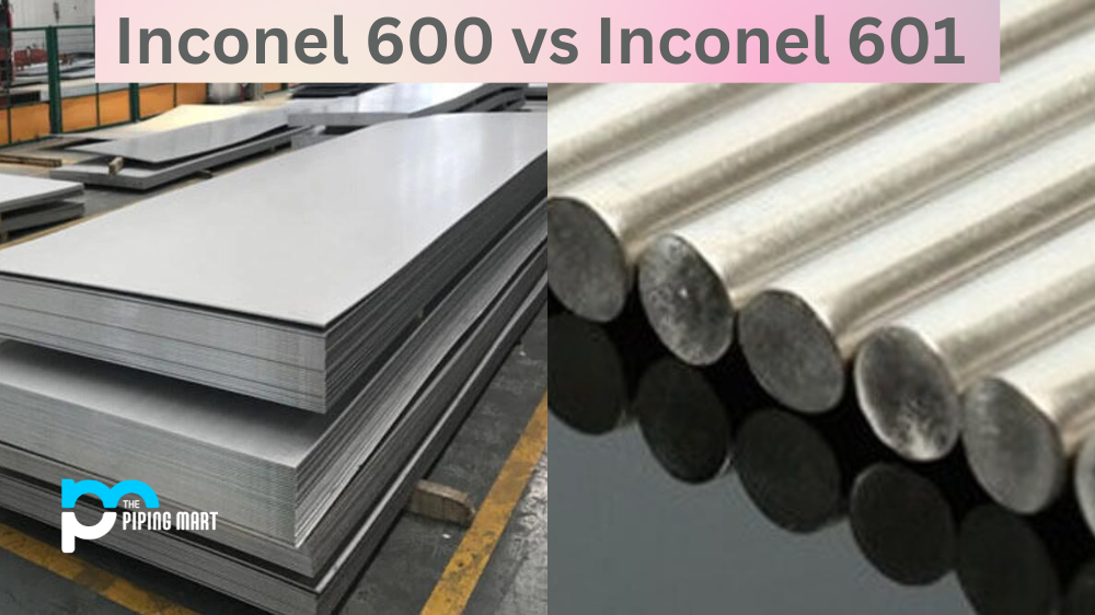 Inconel 600 vs 601