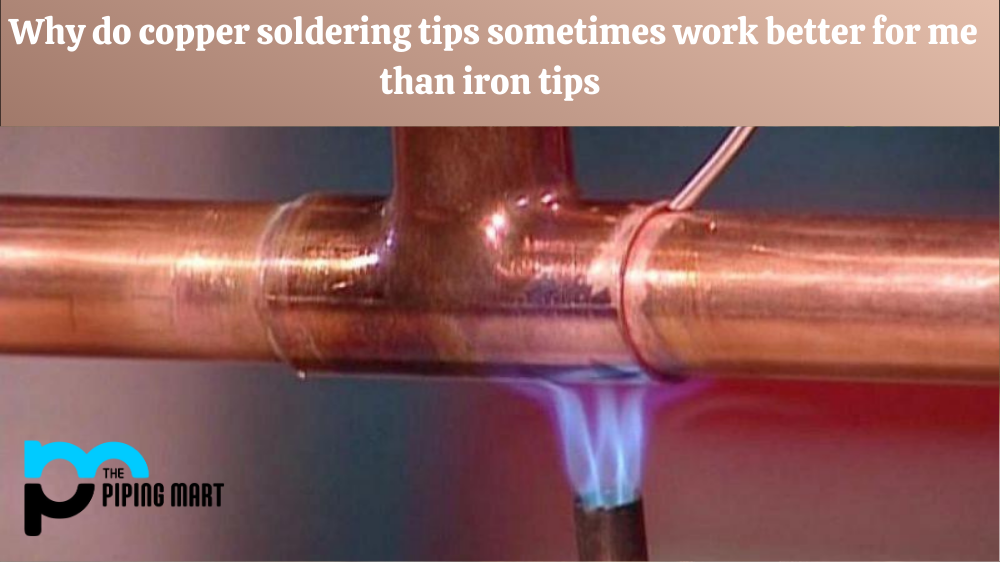 copper and iron soldering