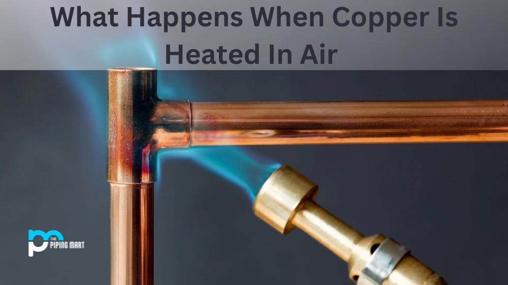 copper is heated in air