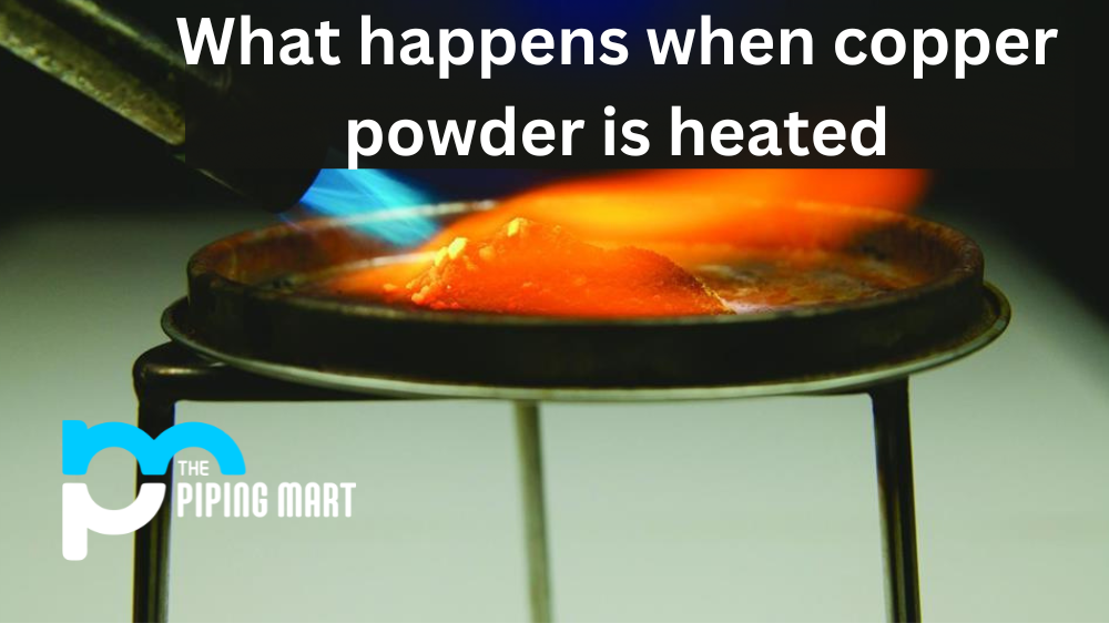 what happens when copper powder is heated