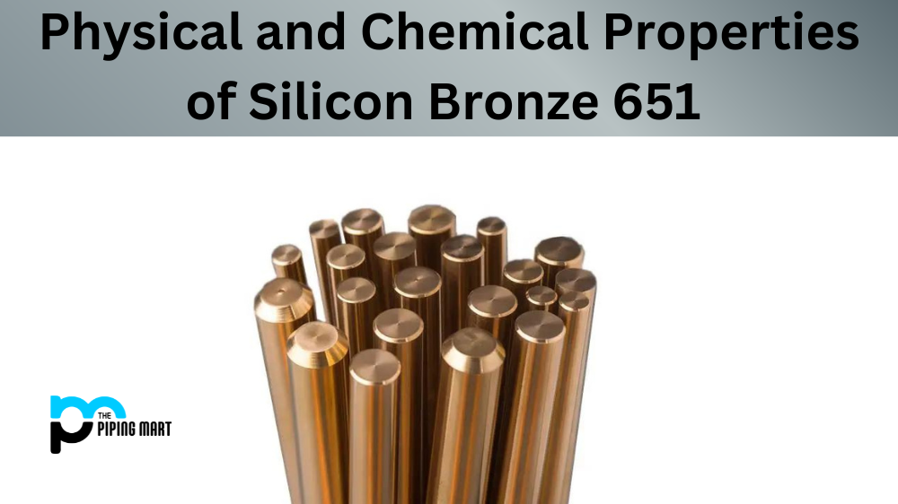 Mindre ordbog pegefinger Physical and Chemical Properties of Silicon Bronze 651