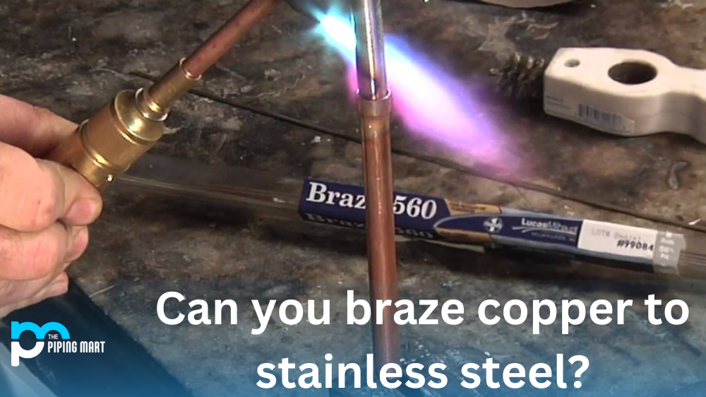 Can you braze copper to stainless steel?