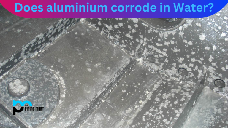 does aluminium corrode in water