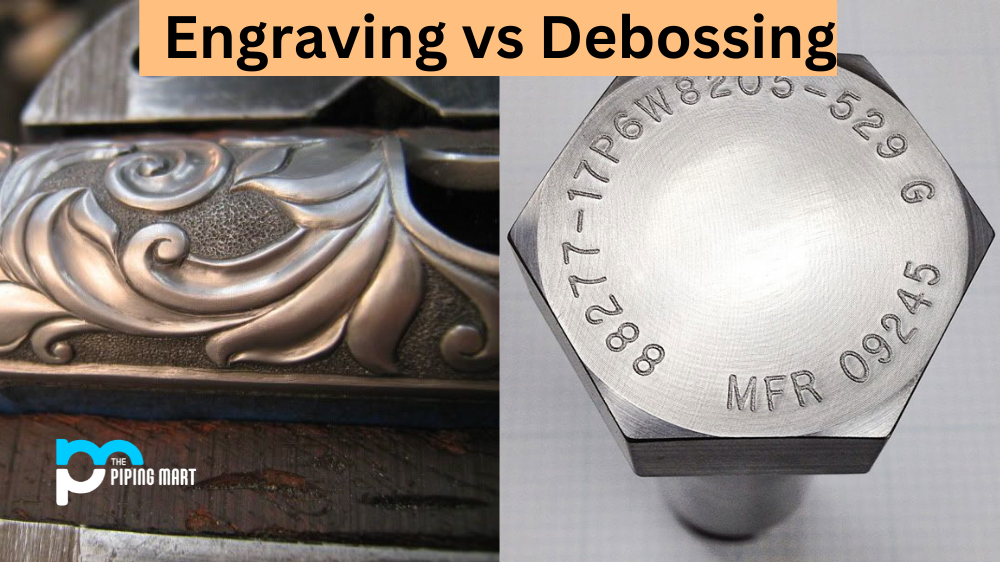 Engraving vs Debossing
