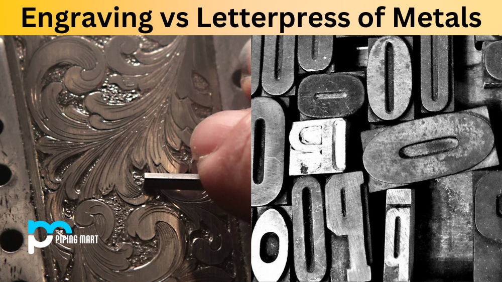 Engraving vs Letterpress of Metal