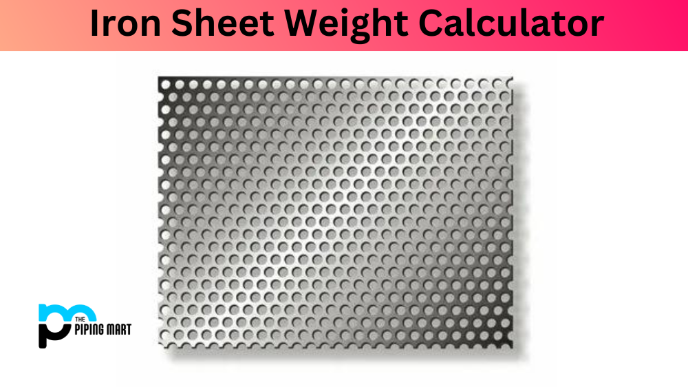 Iron Sheet Weight Calculator