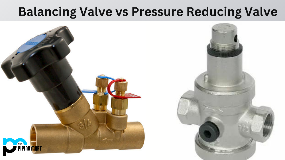 Balancing Valve vs Pressure Reducing Valve