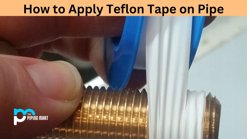 Apply Teflon Tape on Pipe