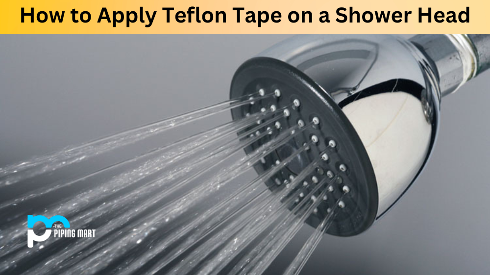 Apply Teflon Tape on a Shower Head