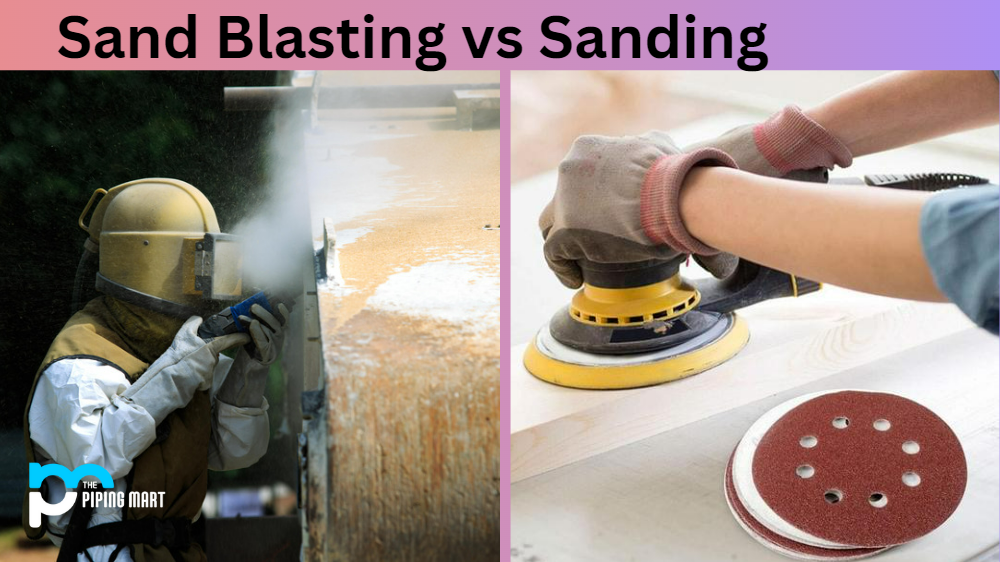 Sand Blasting vs Sanding