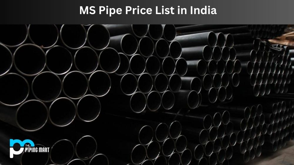 MS Pipe Price List in India