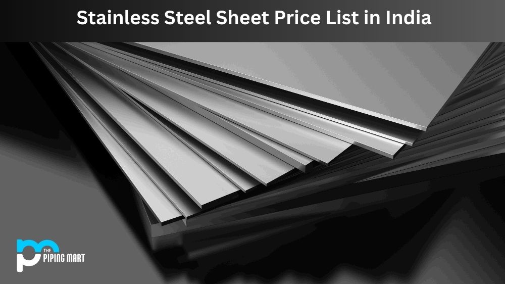 Stainless Steel Sheet Price List in India