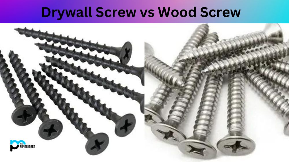 Drywall Screw vs Wood Screw