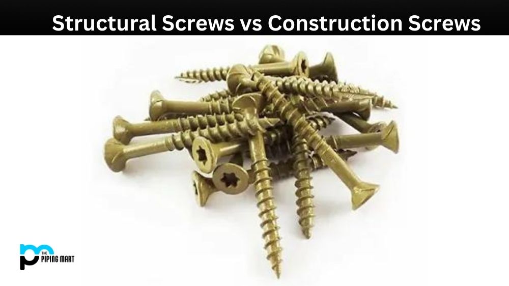 Structural Screws vs Construction Screws