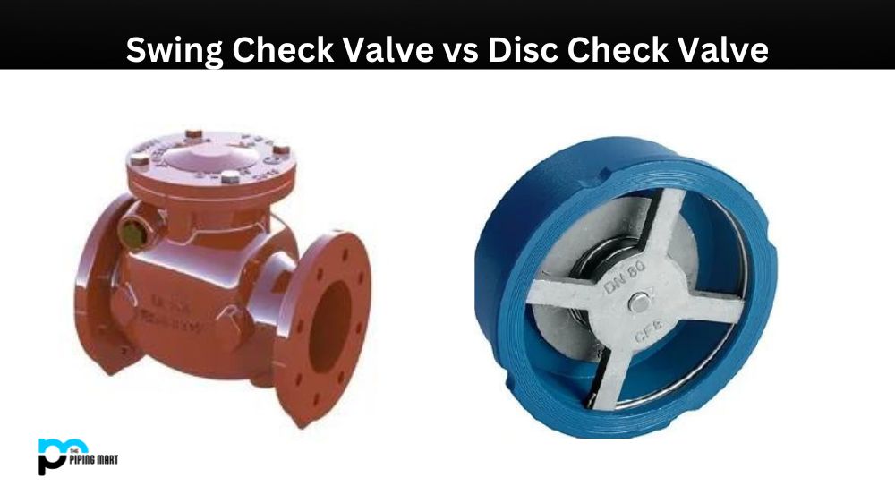 Swing Check Valve vs Disc Check Valve