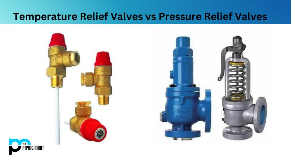 Temperature Relief Valves vs Pressure Relief Valves