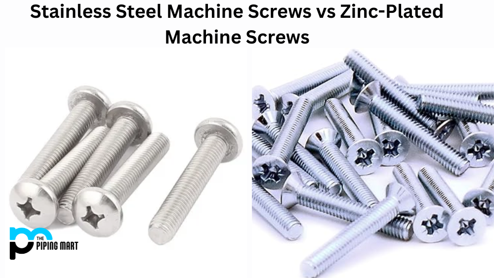 Stainless Steel Machine Screws Vs. Zinc-Plated Machine Screws: Corrosion Resistance Showdown